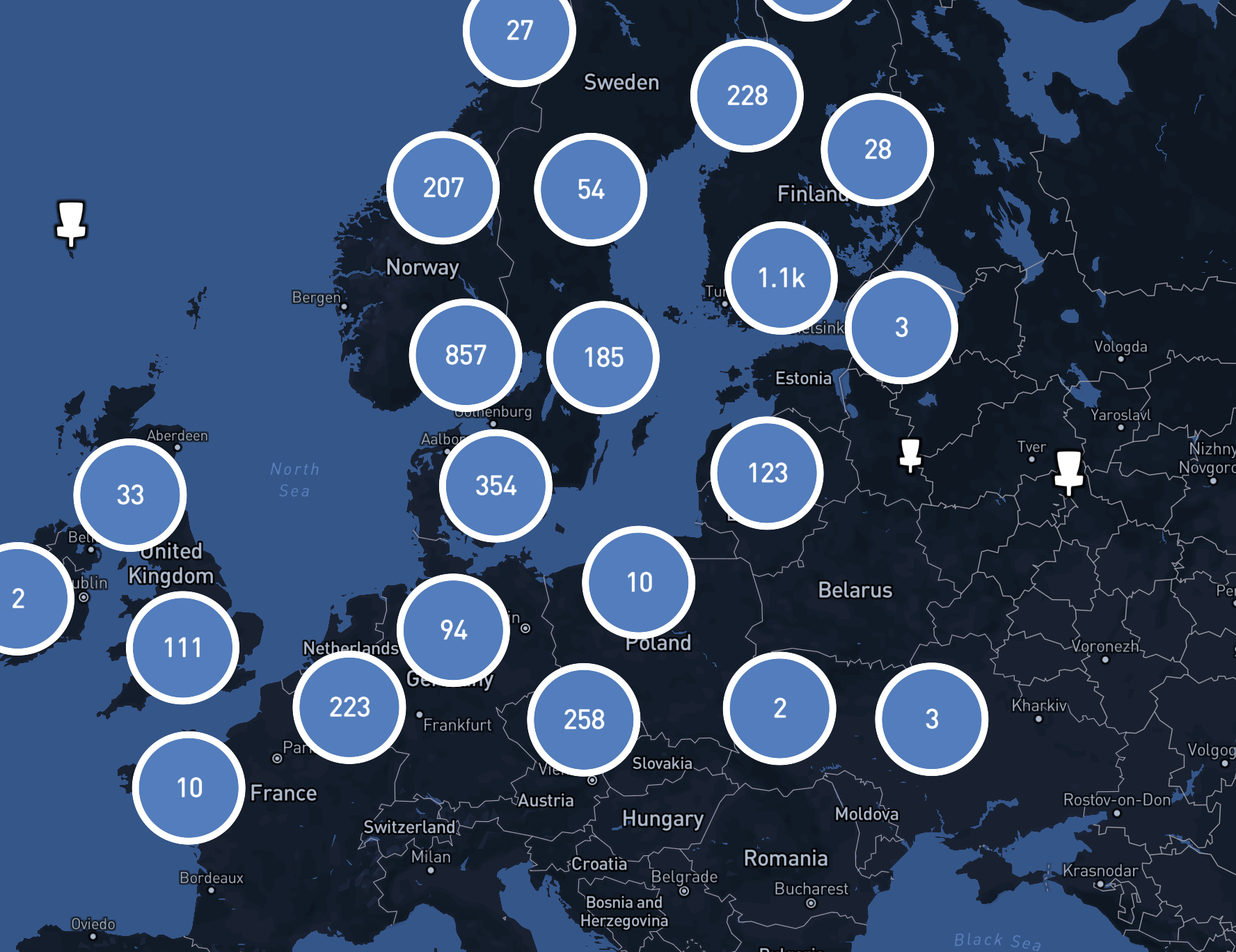 Global map representing worldwide disc golf expansion